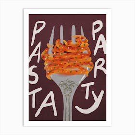 Pasta Party 1 Art Print