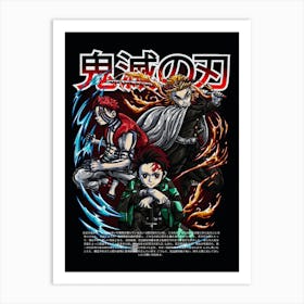 Demon Slayer Anime Poster Art Print