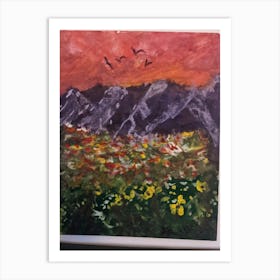 Rocky mountains Art Print