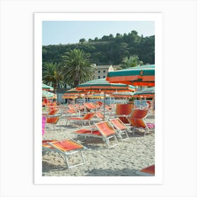 Le Marche, Italy Beach Day Art Print