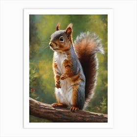 Sciurinae Subfamily Squirrel Art Print