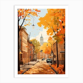 Helsinki In Autumn Fall Travel Art 4 Art Print