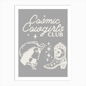 Cosmic Cowgirls Club 8 Art Print