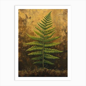 Button Fern Painting 3 Art Print