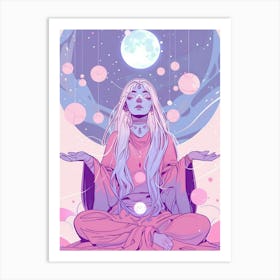 Spiritual Women Goddess Art Print