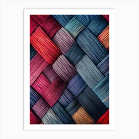Colorful Yarn Background 1 Art Print