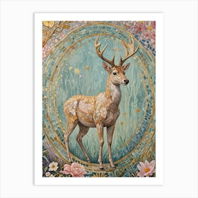 Deer In Colour Art Print