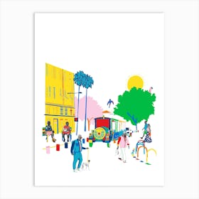 A Quiet Day In Nice, France In The Summertime Art Print