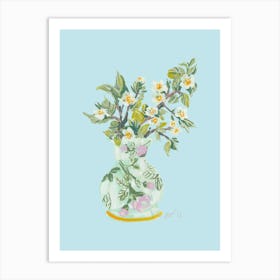 Apple Blossom In Vase Art Print