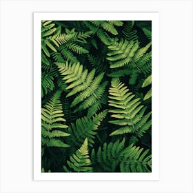 Pattern Poster Marsh Fern 2 Art Print