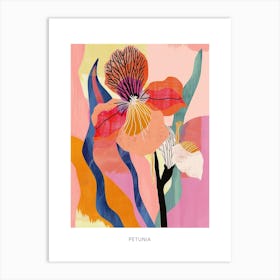 Colourful Flower Illustration Poster Petunia 3 Art Print