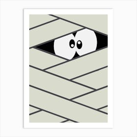 Halloween Spooky Mummy Art Print