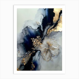 Elegant Marble Abstract Painting 2 Art Print