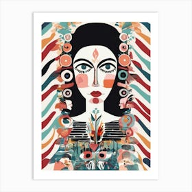 Woman'S Face 7 Art Print