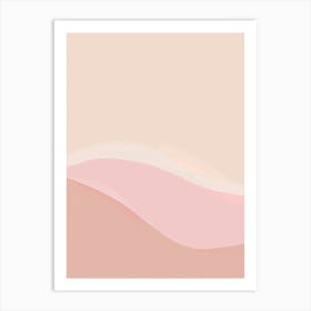 Abstract Pink Background Art Print