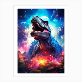 Dinosaurs In The Sky Art Print