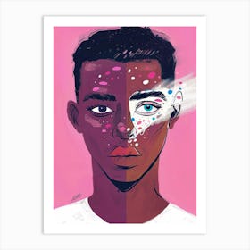 Portrait Of A Black Man 3 Art Print