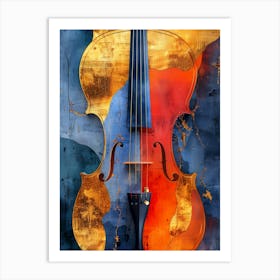 Violin Painting music art 1 Art Print