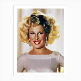 Bette Midler Retro Collage Movies Art Print