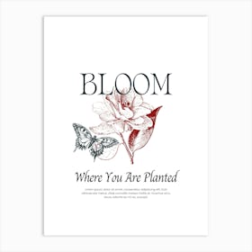 Bloom Where You Are Planted Art Print