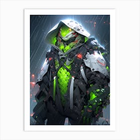 Apocalypse Snake Cybersuit Art Print