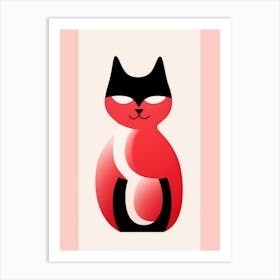 Red Cat 8 Art Print