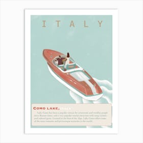 Italy - Como Lake Art Print