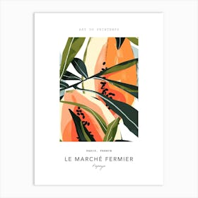 Papaya Le Marche Fermier Poster 2 Art Print