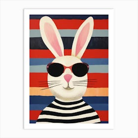 Little Rabbit 3 Wearing Sunglasses Art Print