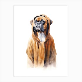 Boxer Dog As A Jedi 3 Art Print