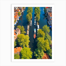 Amsterdam Canals, Netherlands Art Print