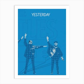 Yesterday The Beatles Album Help 1 Art Print