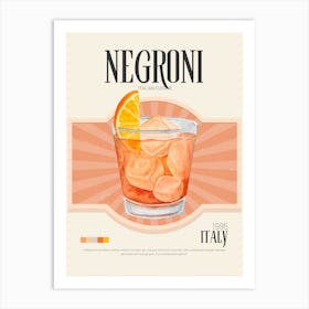 Negroni Art Print