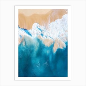 Aerial View Of The Beach Art Print