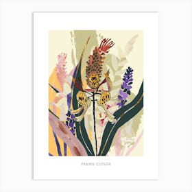 Colourful Flower Illustration Poster Prairie Clover 1 Art Print