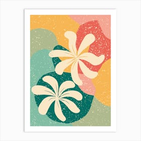 Abstract Flowers Art Print