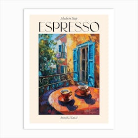 Rome Espresso Made In Italy 2 Poster Art Print