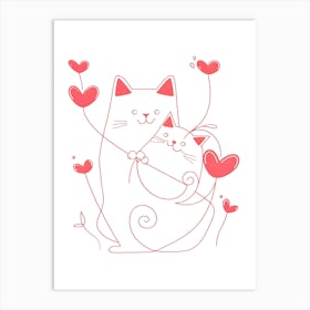 Valentine'S Day Card Art Print