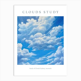 Study Of Clouds Sydney, Australia 2 Art Print