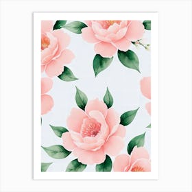 Pink Peony Wallpaper Art Print