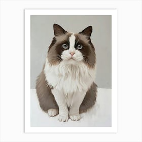 Ragdoll Cat Painting 3 Art Print