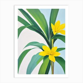 Aspidistra Bold Graphic Plant Art Print