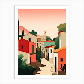 Algarve, Portugal, Bold Outlines 4 Art Print
