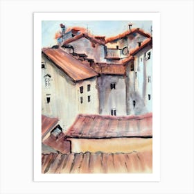 Roofs Of Florence Art Print