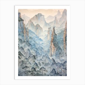 Zhangjiajie National Forest Park China 4 Art Print