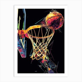 Basketball Hoop Art Print