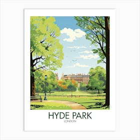 Hyde Park London Travel Print Gift Art Print