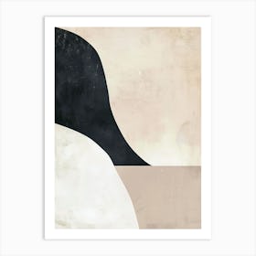 Strokes Of Serenity Minimalist Style Art Print