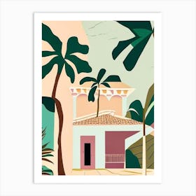Cayo Levantado Dominican Republic Muted Pastel Tropical Destination Art Print