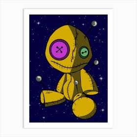 Teddy Bear In Space Art Print